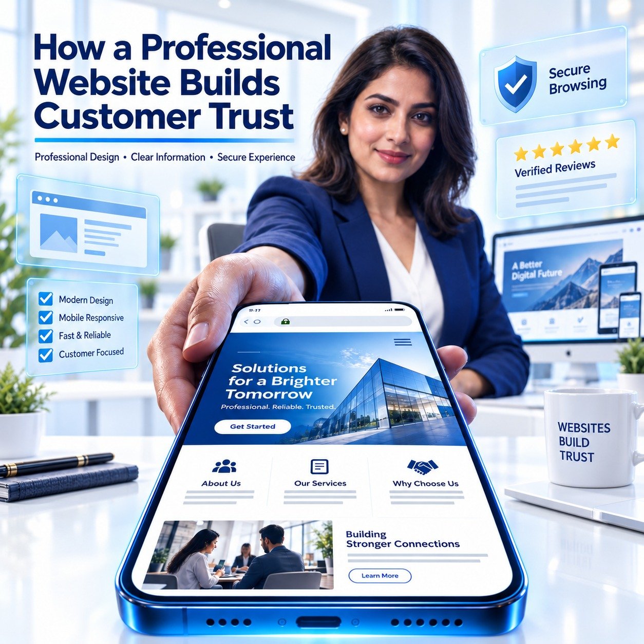 How a Professional Website Builds Customer Trust